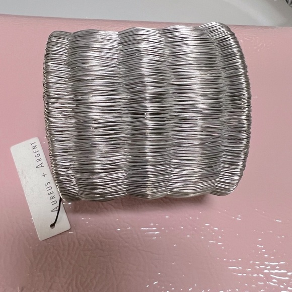 Banana Republic Maya Woven Cuff Bracelet Aureus + Argent - Picture 5 of 6